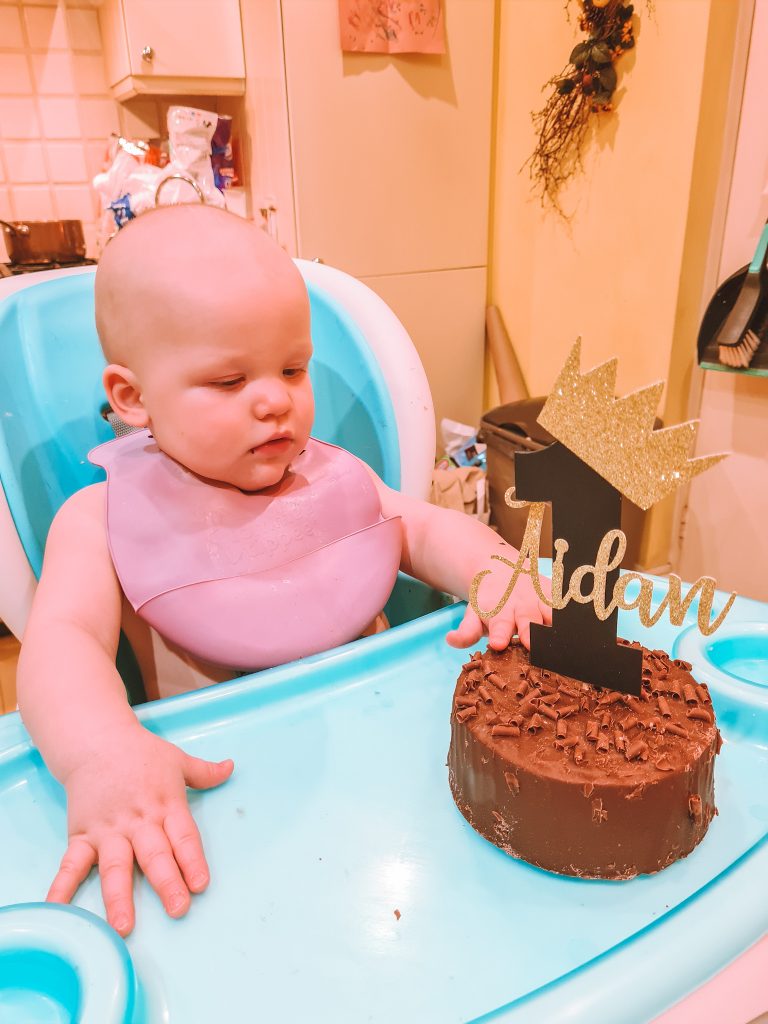 aidan birthday cake 12 months