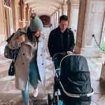 parents with pushchair