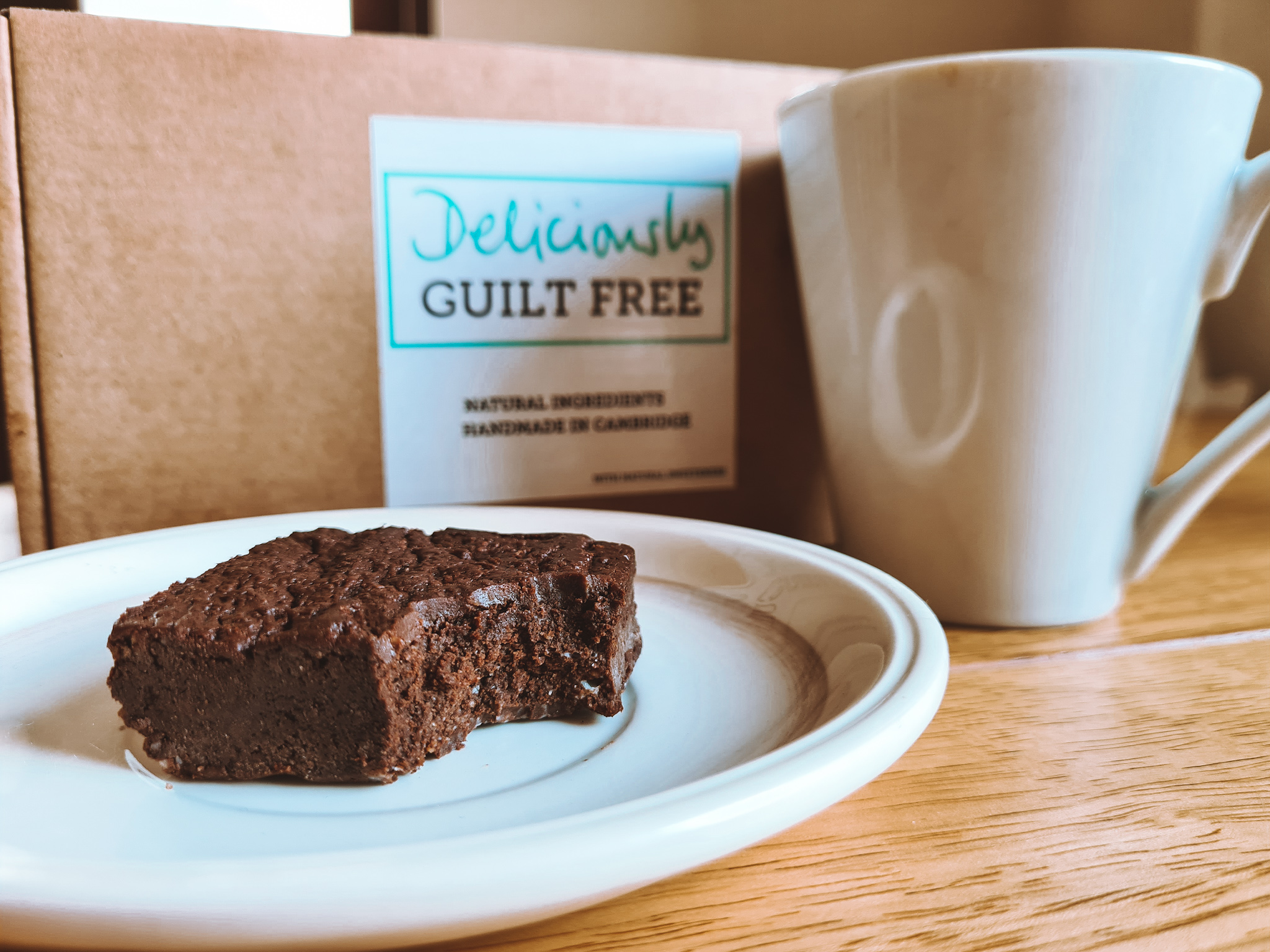 deliciously guilt free box and brownie