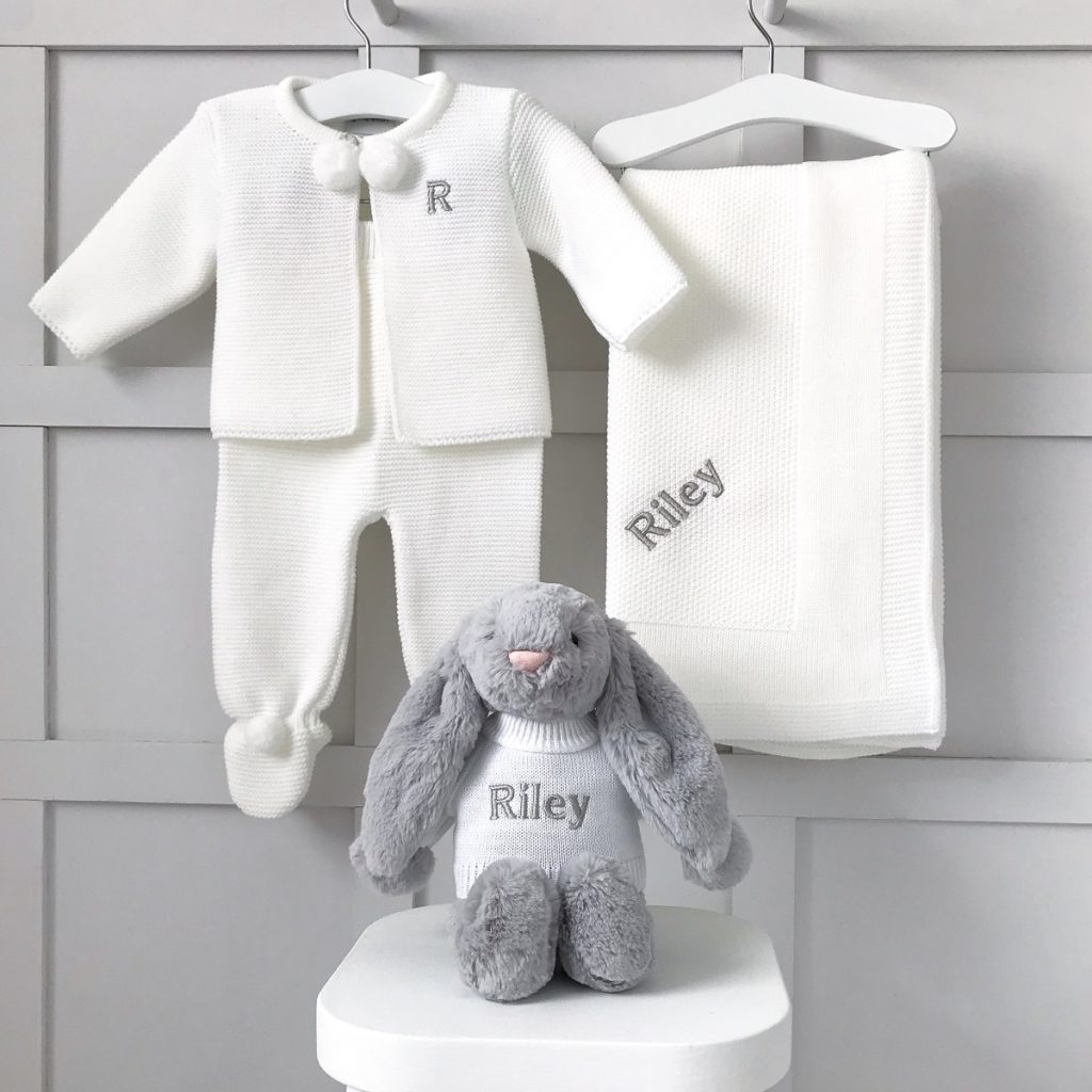 personalised baby gift set